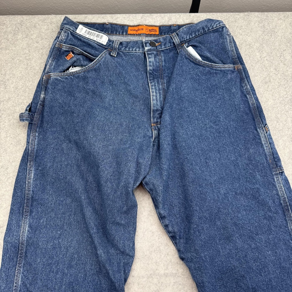 Wrangler FR RIGGS Workwear Jeans Mens 36x34 (33x33) Relaxed Straight FR3W020